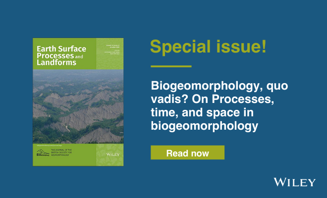 Earth Surface Processes and Landforms, Geomorphology Journal