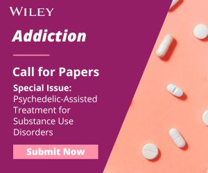 Promotional tile for Call for Papers Psychedelic-Assisted Treatment for Substance Use Disorders