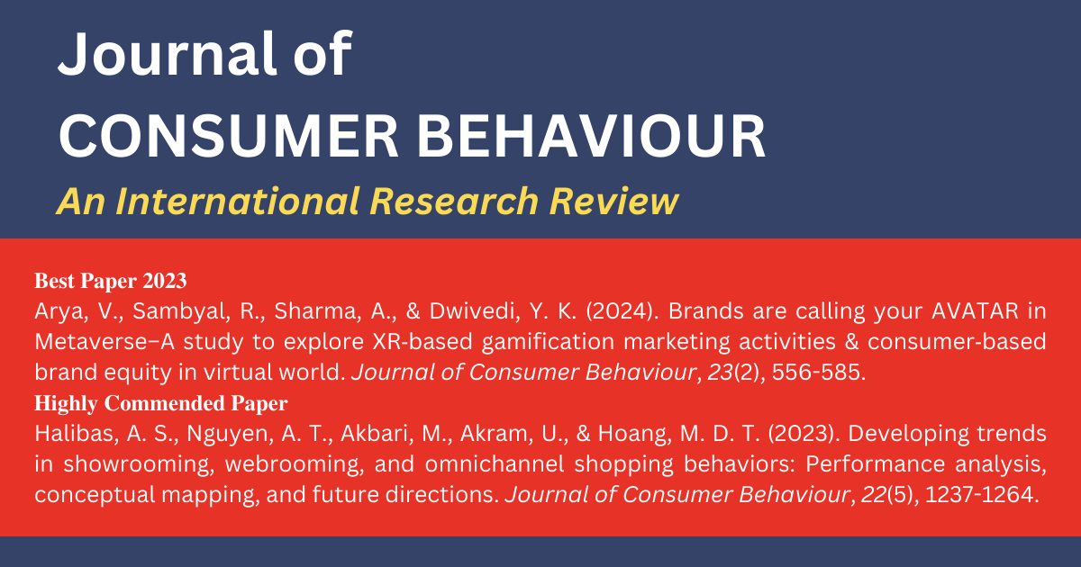 Journal of Consumer Behaviour - Wiley Online Library