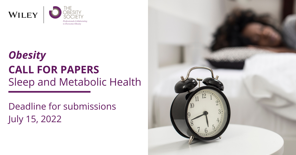 Call for Papers: Sleep and Metabolic Health